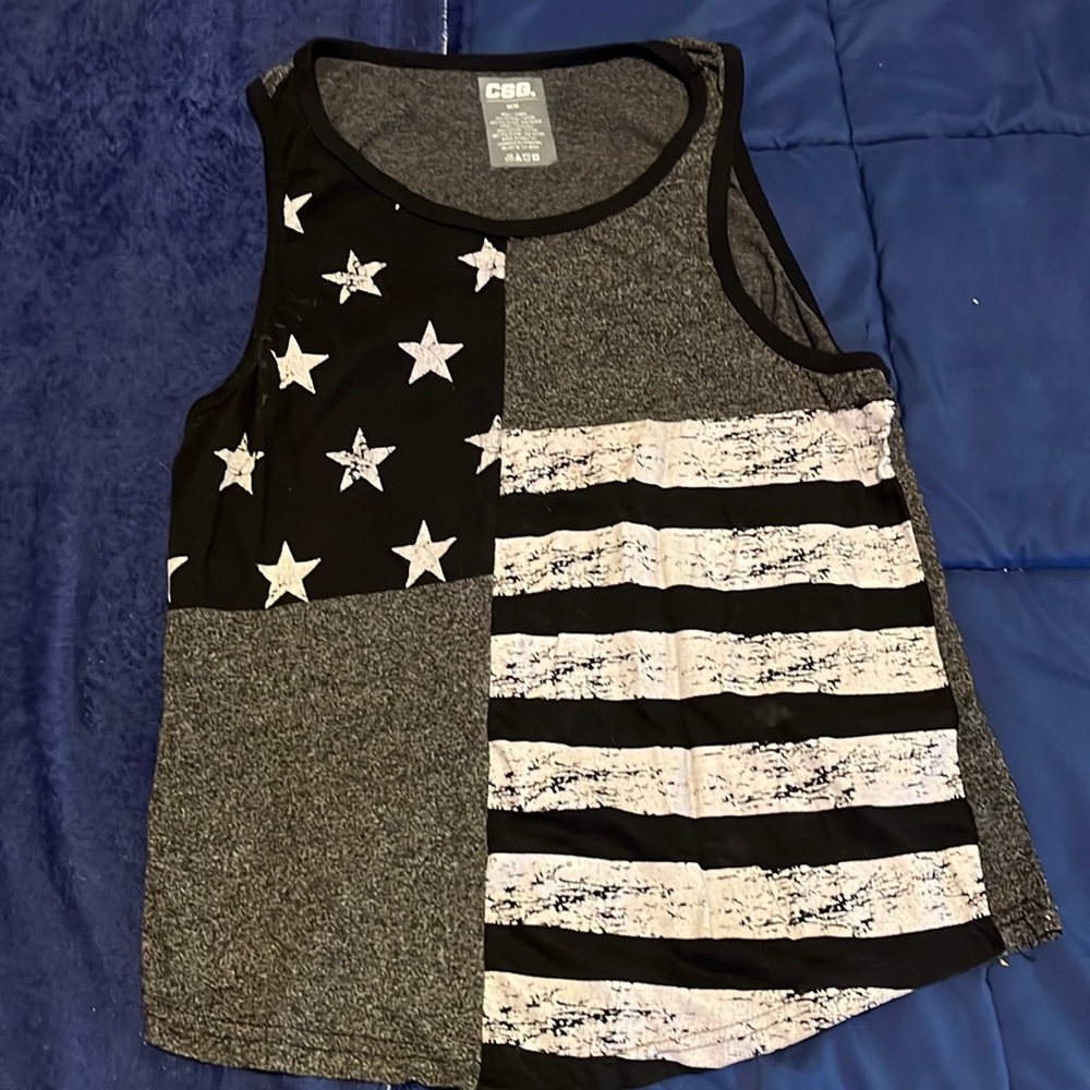 American black and white tank